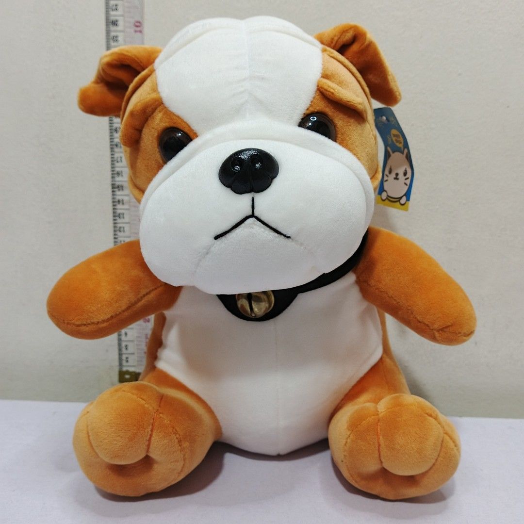 Bulldog Stuffed toy (Category: Plushies & Soft Toys) located in Pasig City. Submitted by muffinstoysshop (Listing ID 1468335789, Image 2). Description: - Size : 9- INCH / 22 cm - Brand : Happy Day - Quantity: 1 pc - Good as new - Cleaned & Sanitized - Good Condition - What you see is what you get! - Item ON HAND ready for shipping - A great gift or collection Please keep following and supporting us, thank you 😊 #Bulldog #japantoys #japantoyscoll