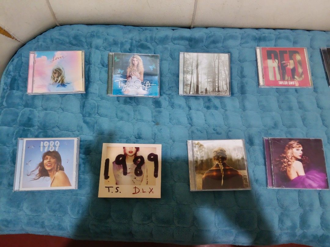 (Bundle/Take all) Taylor Swift Cd albums (Category: CDs & DVDs) located in Manila. Submitted by vinceparai91419 (Listing ID 1468358659, Image 2). Description: - Complete Taylor Swift studio album collection on CD - Includes: Taylor Swift, Fearless, Speak Now, Red, 1989, Reputation, Lover, Folklore, Evermore, Midnights, and The Tortured Poets Department - Selling as a full set only (no individual sales) - Perfect bundle for TS fans completing thei