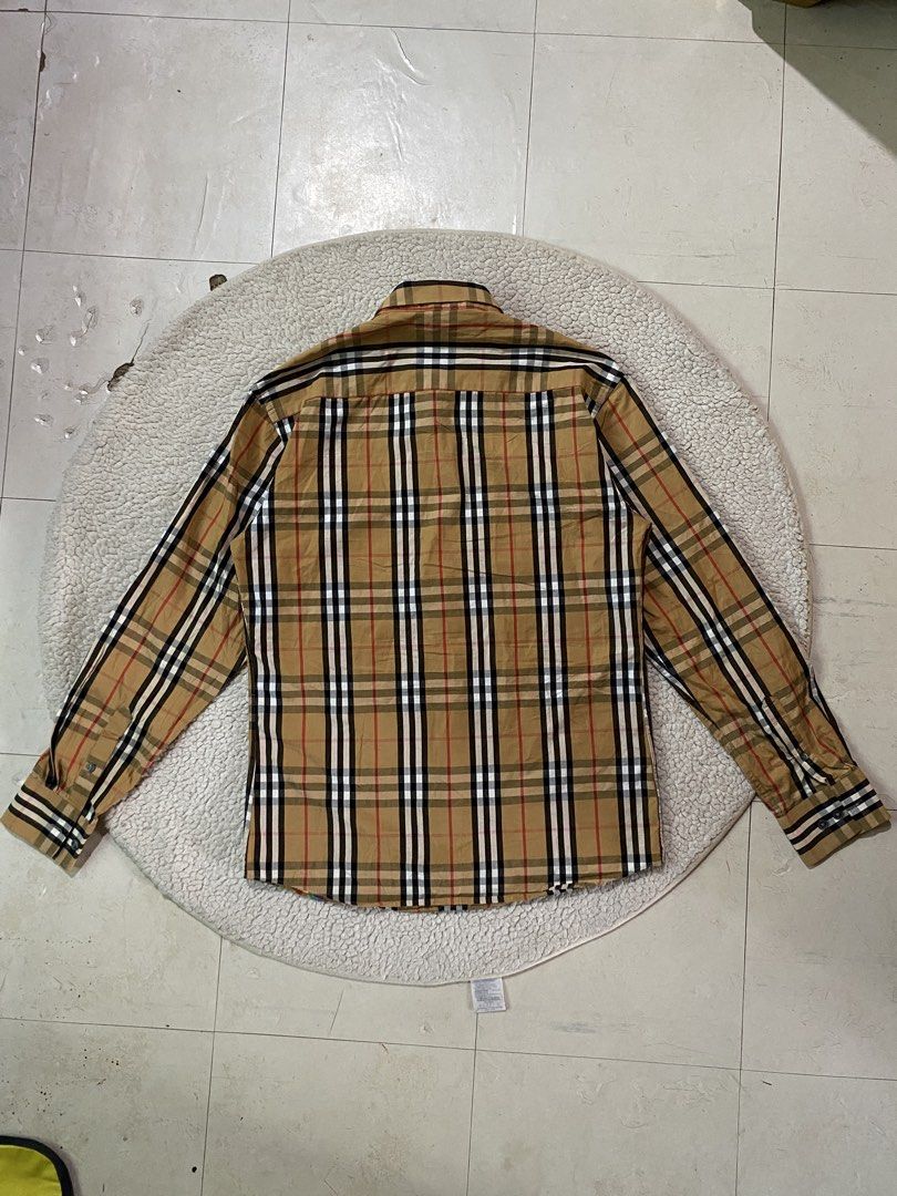 Burberry (Category: Luxury Apparel) located in Cebu City. Submitted by sharksmile (Listing ID 1468315331, Image 3). Description: Burberry Rainbow plaid long sleeves 🔸size: medium 🔸width: 18 🔸length: 27 🔸excellent to as new condition 🔸1500 shipped via JnT.