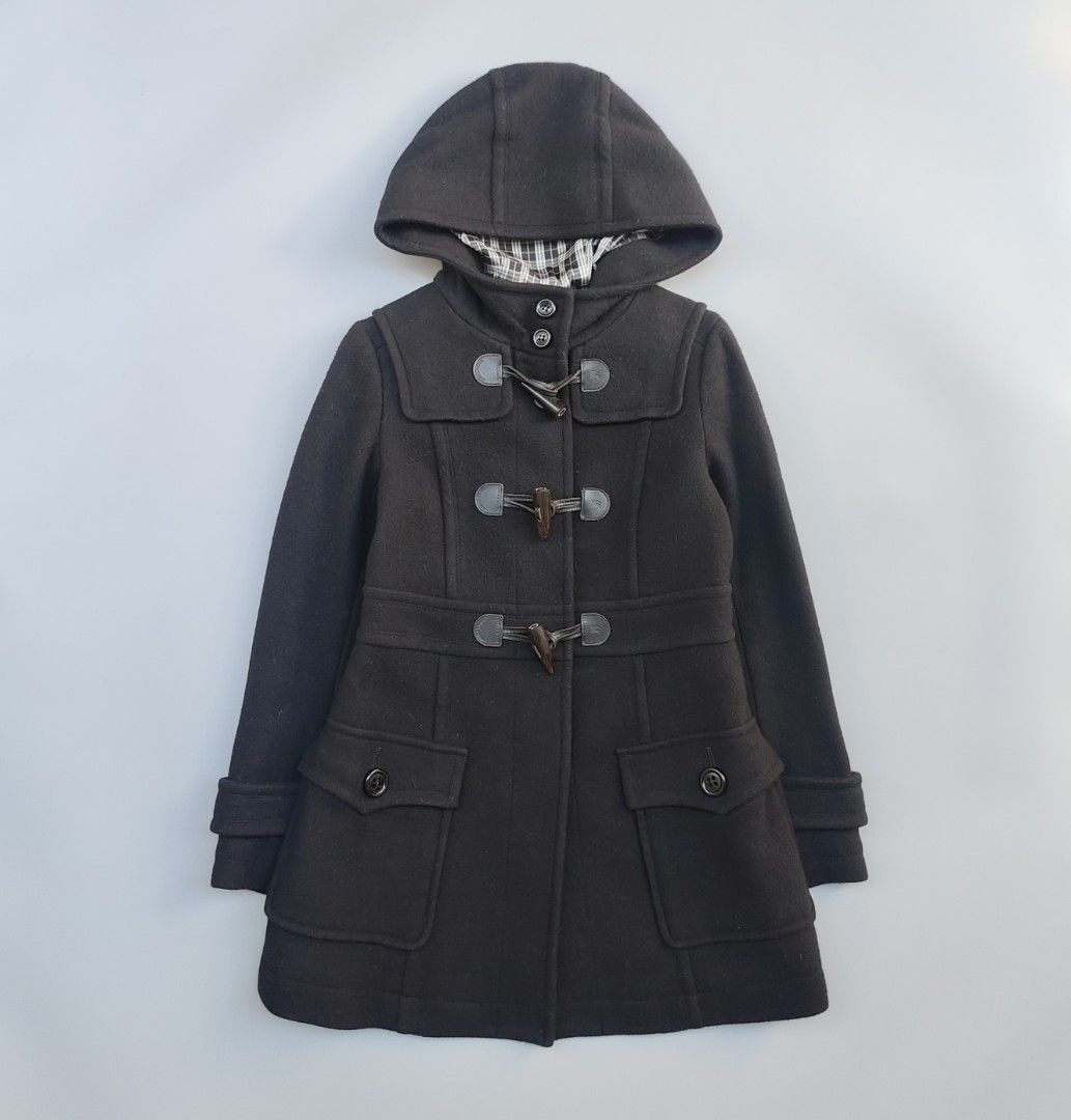 Burberry wool duffle coat (blue label) (Category: Coats, Jackets and Outerwear) located in Baguio. Submitted by archival_thrifted.ph. (Listing ID 1468345817, Image 1). Description: FOR SALE‼️ . BURBERRY WOOL BLUE LABEL DUFFLE COAT .STILL IN GOOD CONDITION .NORMAL SIGNS OF USAGE .SIZE 38 ON TAG .PHP 3300 PLUS SF .❌❌ COP/COD .MOP GCASH .COURIER J&T .BAGUIO AREA .DM FOR SURE BUYER TY.
