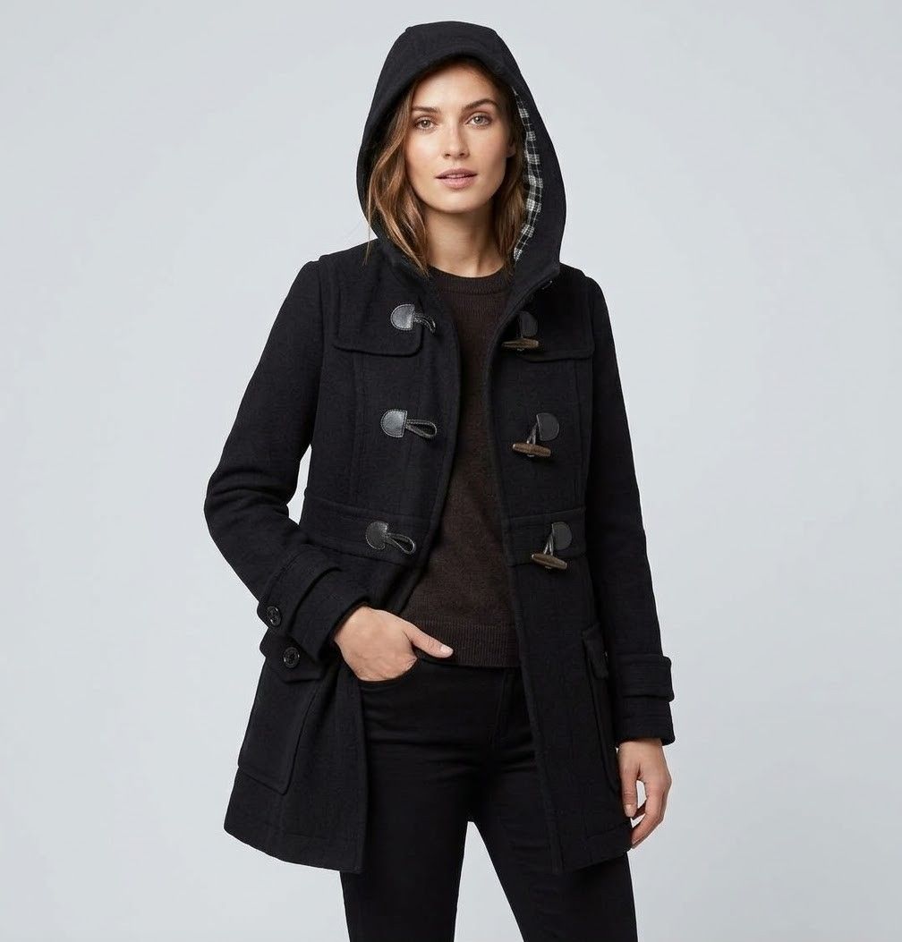 Burberry wool duffle coat (blue label) (Category: Coats, Jackets and Outerwear) located in Baguio. Submitted by archival_thrifted.ph. (Listing ID 1468345817, Image 2). Description: FOR SALE‼️ . BURBERRY WOOL BLUE LABEL DUFFLE COAT .STILL IN GOOD CONDITION .NORMAL SIGNS OF USAGE .SIZE 38 ON TAG .PHP 3300 PLUS SF .❌❌ COP/COD .MOP GCASH .COURIER J&T .BAGUIO AREA .DM FOR SURE BUYER TY.