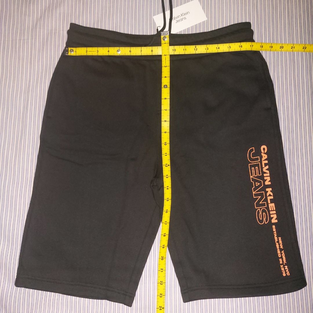 Calvin Klein Men's Jeans Shorts, Black, Large (Category: Shorts) located in Antipolo. Submitted by cyknap2001 (Listing ID 1468307715, Image 2). Description: Calvin Klein Men's Jeans Shorts, Black Size Large on tags 78% Cotton, 22% Polyester MOP - payment first sa gcash .