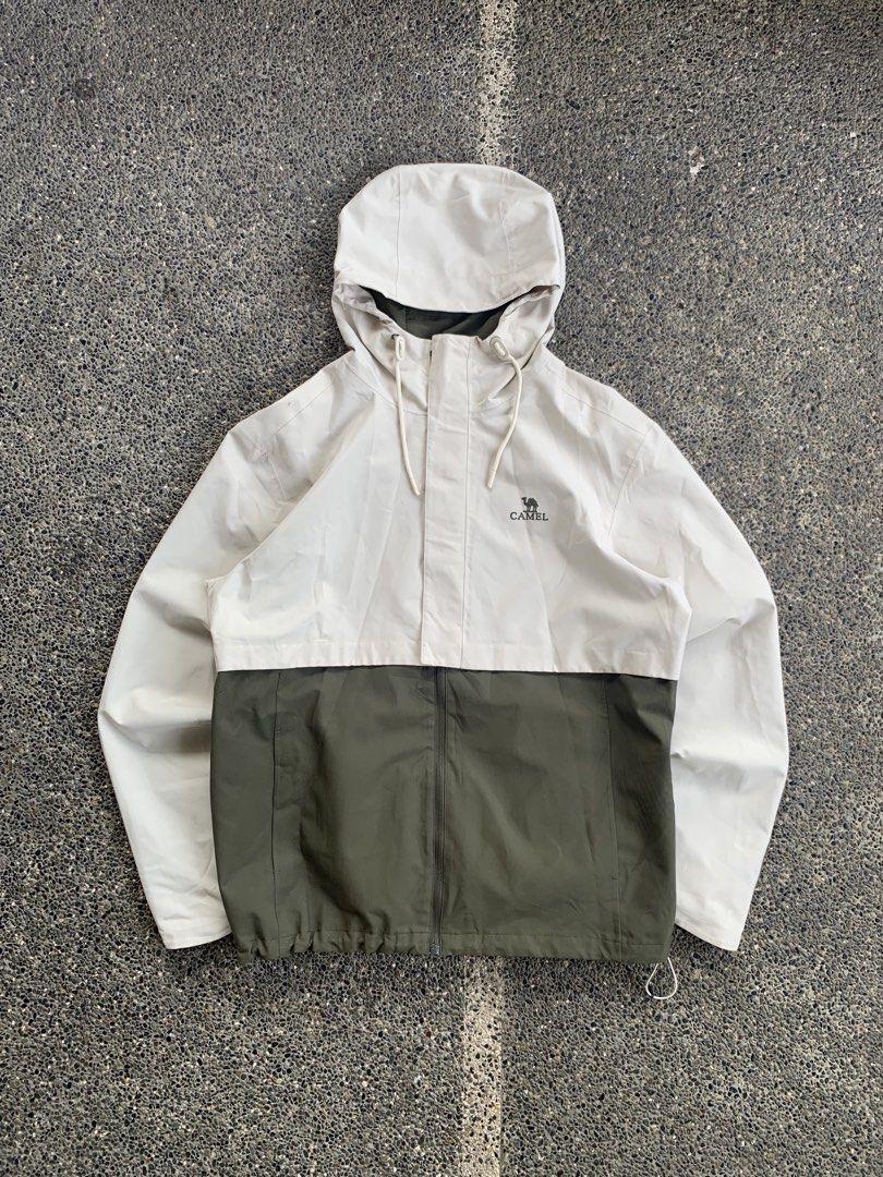 Camel Hiking Jacket (Category: Coats, Jackets and Outerwear) located in Dagupan City. Submitted by upcycle69 (Listing ID 1468301206, Image 1). Description: FOR SALE: CAMEL OUTDOOR / HIKING JACKET Brand: CAMEL All Conditions Gear Size: XXXL (190/108A Men’s, check actual measurements Fits - Mideum/Large Dimes:26x29 Color: White / Olive Green Style: Hooded Outdoor Jacket / Windbreaker Water-resistant / waterproof Condition: Pre-owned Price: ₱750 neg