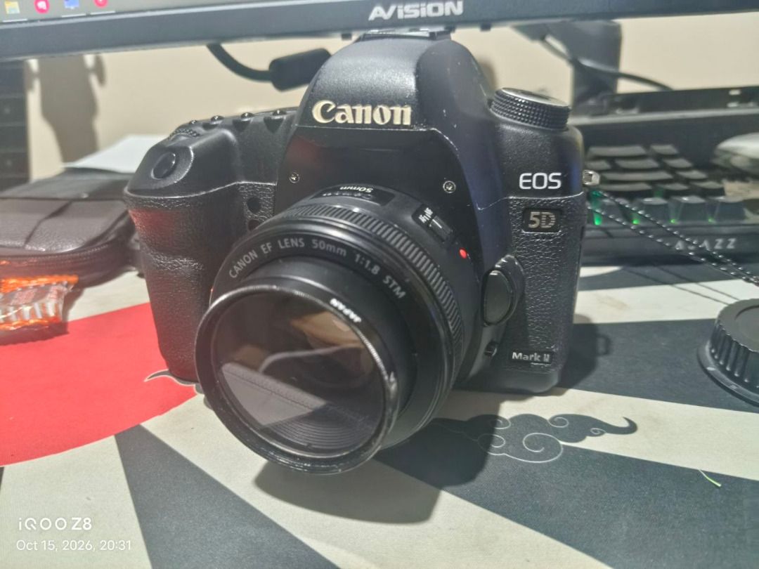 Canon EOS 5D Digital SLR Camera with 50mm Lens (Category: Cameras) located in Quezon City. Submitted by camcamcam123333 (Listing ID 1468307490, Image 2). Description: For sale! Canon 5D Mark II 21.1 MP Up to 1080P 30FPS With freebies: Canon 50mm F1.8 STM Battery Cord 32GB CF CARD Loc: Central Ave QC Open for LBC COP .