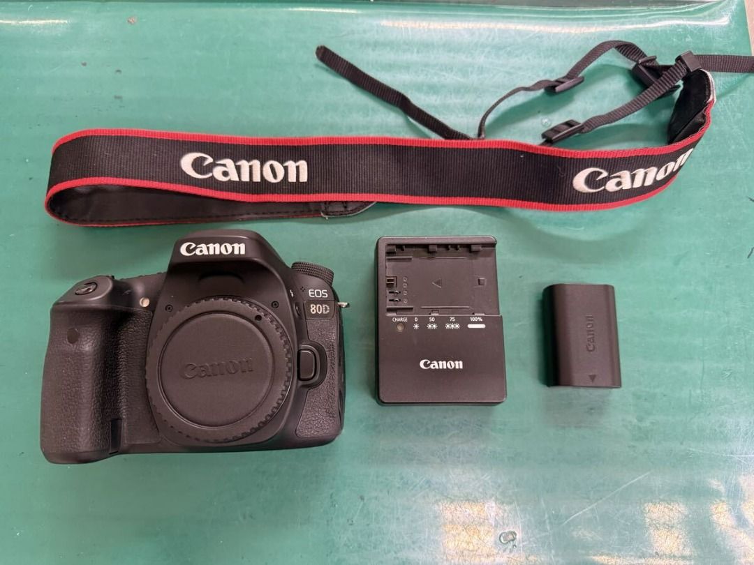 Canon EOS 80D Digital SLR Camera (with issues/defects) (Category: Cameras) located in Caloocan City. Submitted by letao_shopping_ph (Listing ID 1468293740, Image 1). Description: EOS 80D Body Brand: Canon EOS 80D Release Date: March 25, 2016 Included Lens: Body only Lens Mount: Canon EF mount Sensor Size: APS-C Effective Megapixels: 24.2 MP Total Megapixels: 25.8 MP Fastest Shutter Speed: 1/8000 sec Slowest Shutter Speed: 30 sec Standard ISO Sens