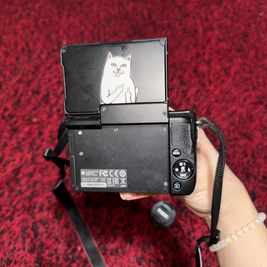 Canon EOS M10 Mirrorless Camera with 15-45mm Lens (Category: Cameras) located in Lucena. Submitted by flamingchetos (Listing ID 1468311072, Image 3). Description: Canon EOS M10 Mirrorless Camera | G7X Dupe Performance: 10/10 Body: 9/10 Condition & Features: * No functional issues * In good working condition * Never been repaired * All buttons are working properly * Wi-Fi connectivity for phone connection and file transfer * Perfect for vlogging a