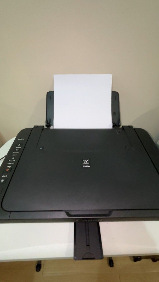 Canon PIXMA MG3070S Wireless All-In-One Printer (Category: Printers, Scanners & Copiers) located in Pasig City. Submitted by ccsakura4 (Listing ID 1468461976, Image 2). Description: - Model: Canon PIXMA MG3070S Wireless All-in-One Printer (Black) - Functions: Print, Scan, and Copy - Connectivity: Wi-Fi enabled for easy printing from smartphones and laptops - Design: Compact and space-saving, ideal for home office desks - Ink Cartridges: Uses PG-7
