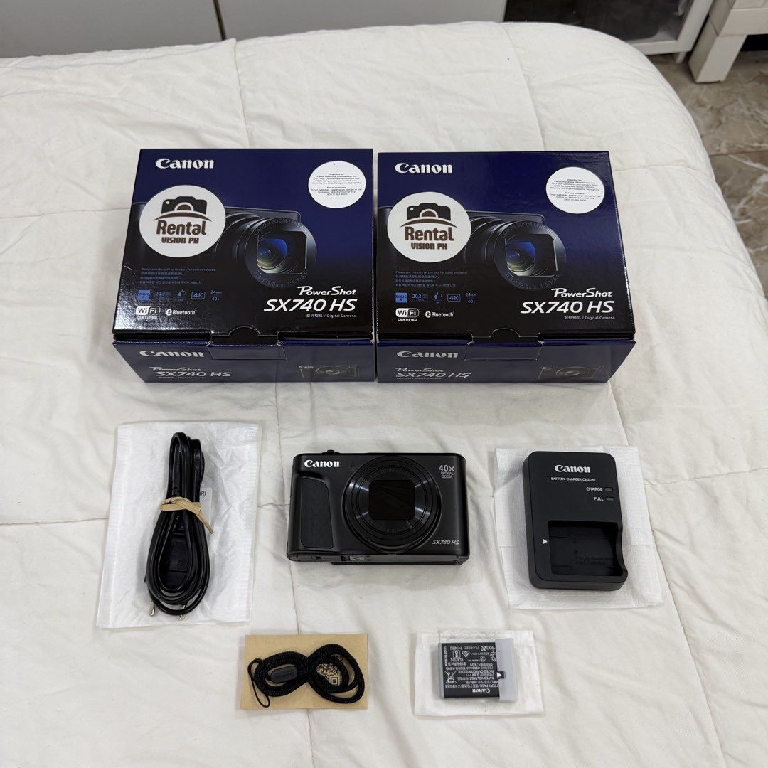 Canon PowerShot SX740 HS (Brand New) (Category: Cameras) located in Rizal. Submitted by angelicabrl (Listing ID 1468459861, Image 2). Description: CANON SX740 HS — BRAND NEW FOR SALE! ✨ Available in Black 🖤 ✔️ Brand new ✔️ With Official Receipt ✔️ With Canon Warranty ✔️ Complete inclusions 📍 COD / Meet-up 📦 LBC Nationwide 🌎 Worldwide shipping available 📩 DM us for price & inquiries! @rentalvisionph.
