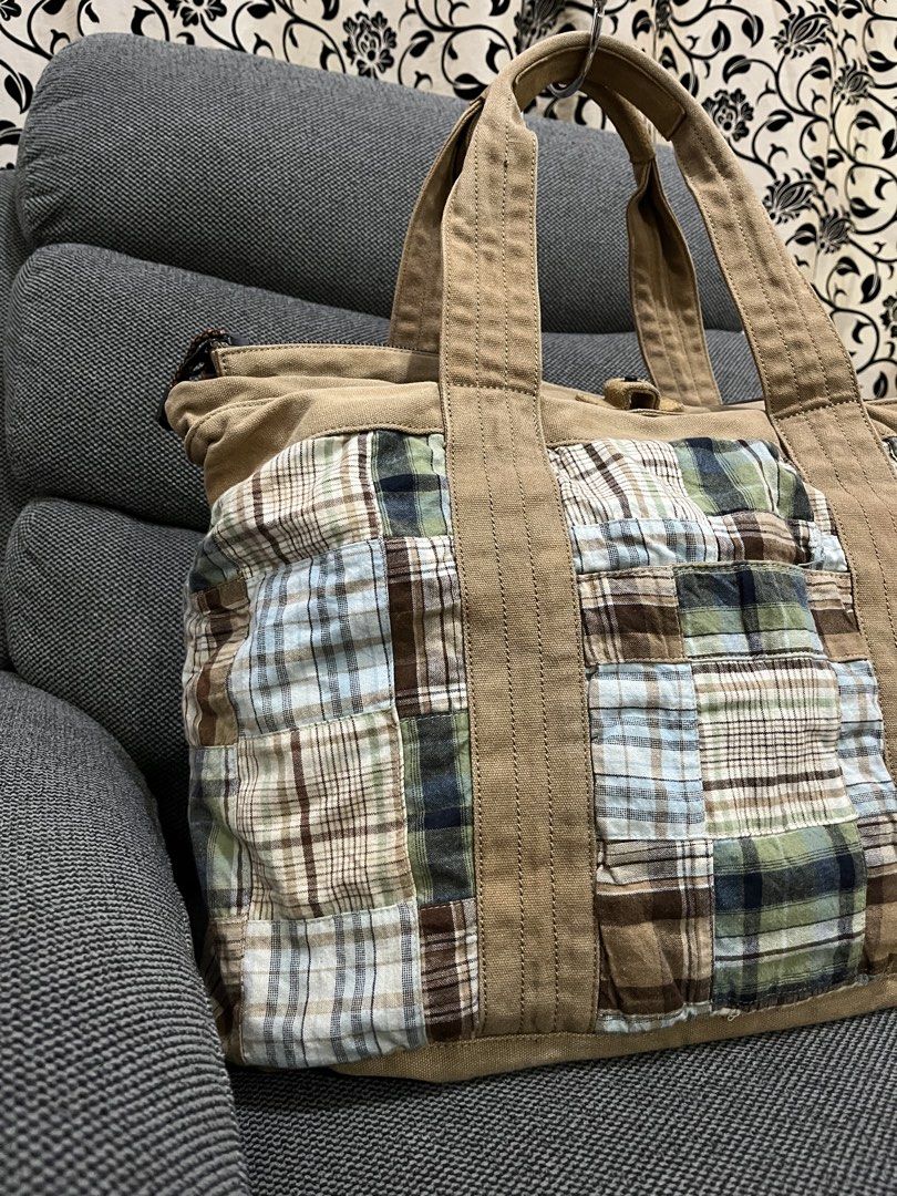 Canvas Patchwork Scene Tote Bag (Category: Tote Bags) located in Baguio. Submitted by whatthestore (Listing ID 1468460684, Image 3). Description: .