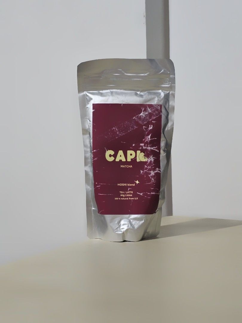 CAPI Matcha Hoshi Blend 80g Refill Bag (Category: Beverages) located in Paranaque City. Submitted by mab.villareal (Listing ID 1468486462, Image 1). Description: CAPI matcha tea powder, Hoshi blend flavor. 80g refill bag Expiry date 2027. RFS: overhoarded. FIXED PRICE. .