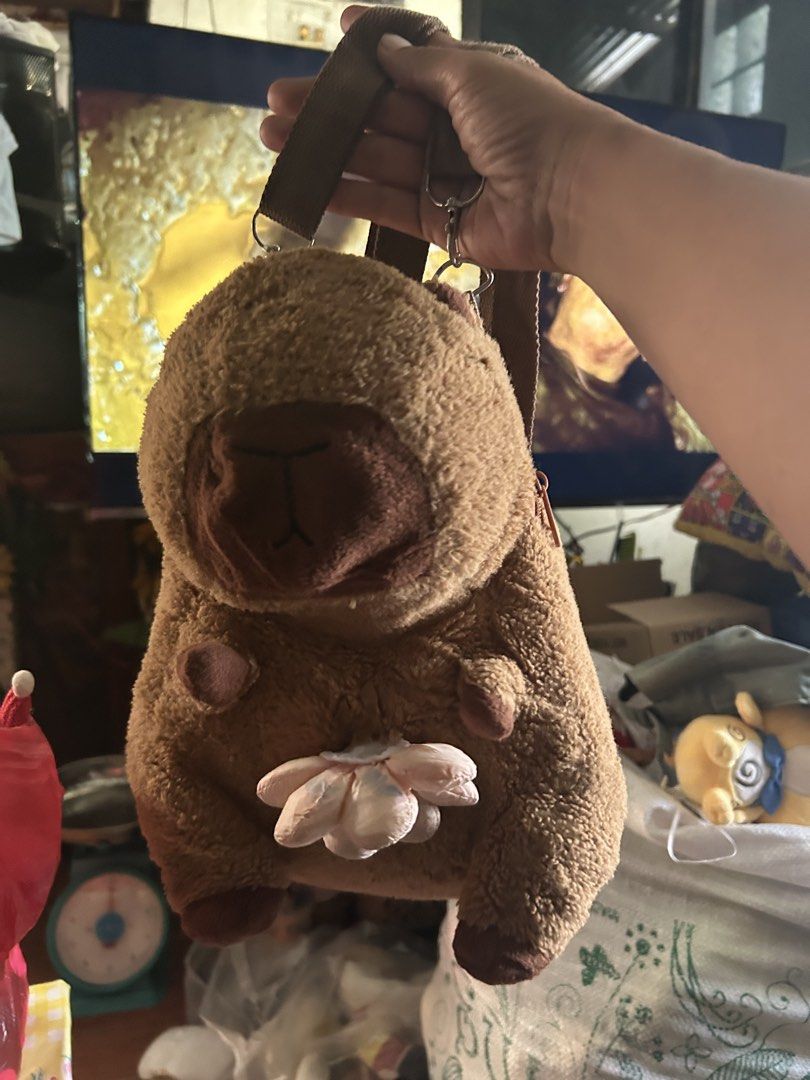 Capybarra bagpack (Category: Plushies & Soft Toys) located in Cotabato. Submitted by hanshasells03 (Listing ID 1468305887, Image 1). Description: .