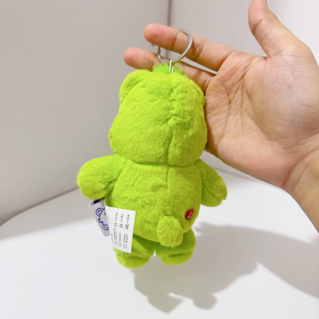Care Bears Green Clover Keychain Plush (Category: Plushies & Soft Toys) located in Manila. Submitted by ashyyel_ (Listing ID 1468479543, Image 2). Description: .