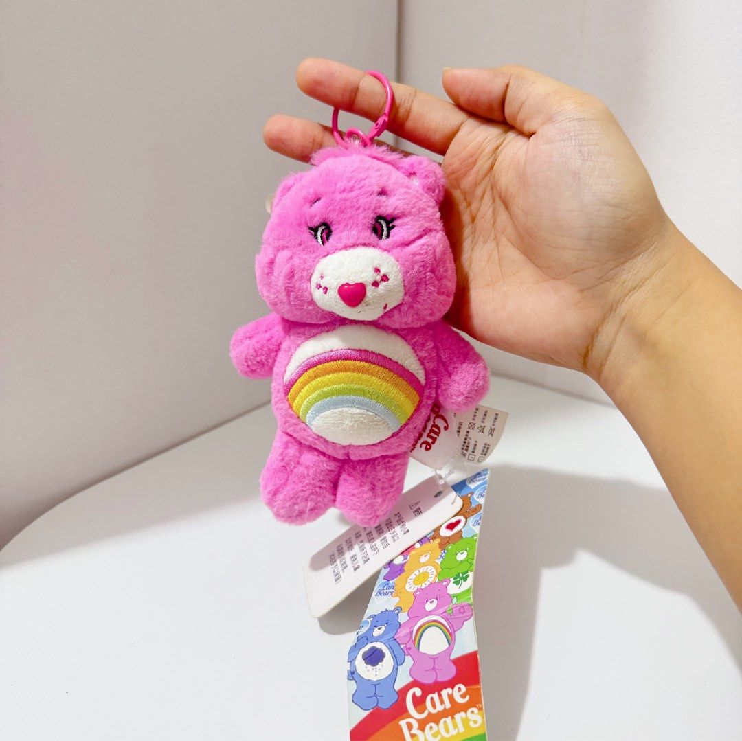 Care Bears Rainbow Pink Keychain Plush (Category: Plushies & Soft Toys) located in Manila. Submitted by ashyyel_ (Listing ID 1468479570, Image 1). Description: .