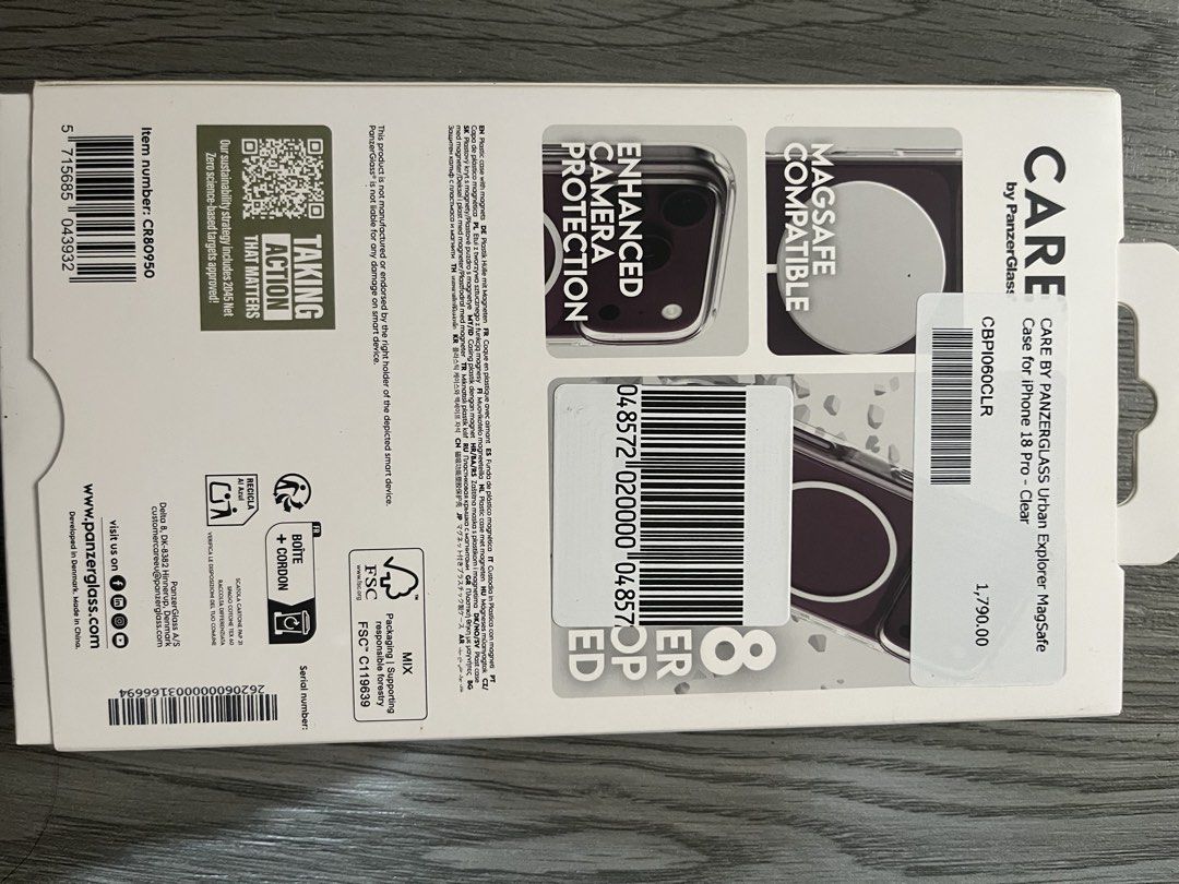 Iphone 18 Pro Clear Case with Magsafe (Category: Cases & Sleeves) located in Manila. Submitted by bxcc15 (Listing ID 1468423529, Image 3). Description: Care Urban Explorer Clear Case Also compatible for Iphone 17 Pro Brandnew. Fitted only.