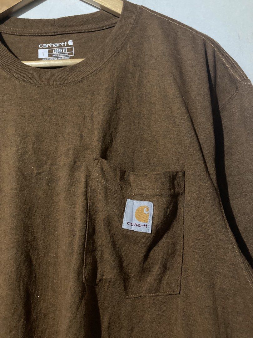 CARHARTT K87 BROWN (Category: Tshirts & Polo Shirts ) located in Naga. Submitted by wwy3ips (Listing ID 1468407420, Image 3). Description: CARHARTT K87 BROWN LARGE ON TAG 24 WIDTH 30 LENGTH EXCELLENT CONDITION NO ISSUE.