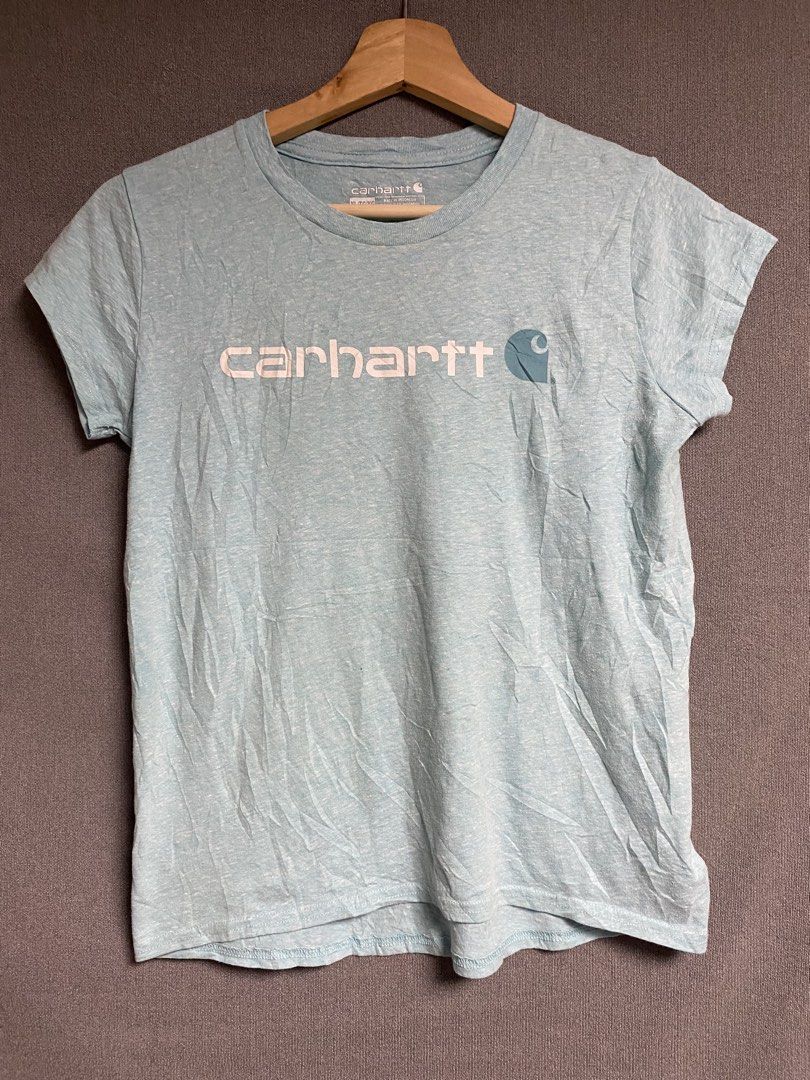 Carhartt shirt Womens (Category: Shirts) located in Cabuyao City. Submitted by ukaythriftshirt (Listing ID 1468489379, Image 1). Description: Carhartt Shirt Womens Excellent condition Small to medium Dimes 18-21 Color rate 9/10 No issue need wash only - 350.