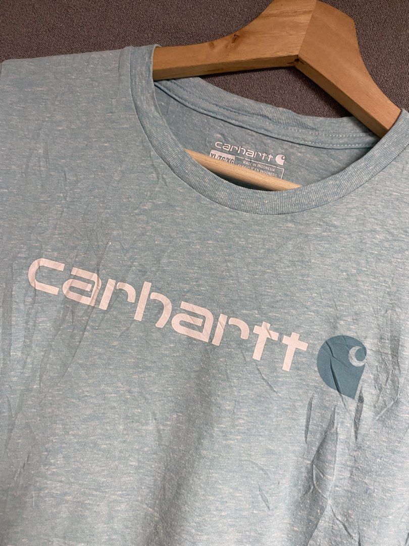 Carhartt shirt Womens (Category: Shirts) located in Cabuyao City. Submitted by ukaythriftshirt (Listing ID 1468489379, Image 2). Description: Carhartt Shirt Womens Excellent condition Small to medium Dimes 18-21 Color rate 9/10 No issue need wash only - 350.