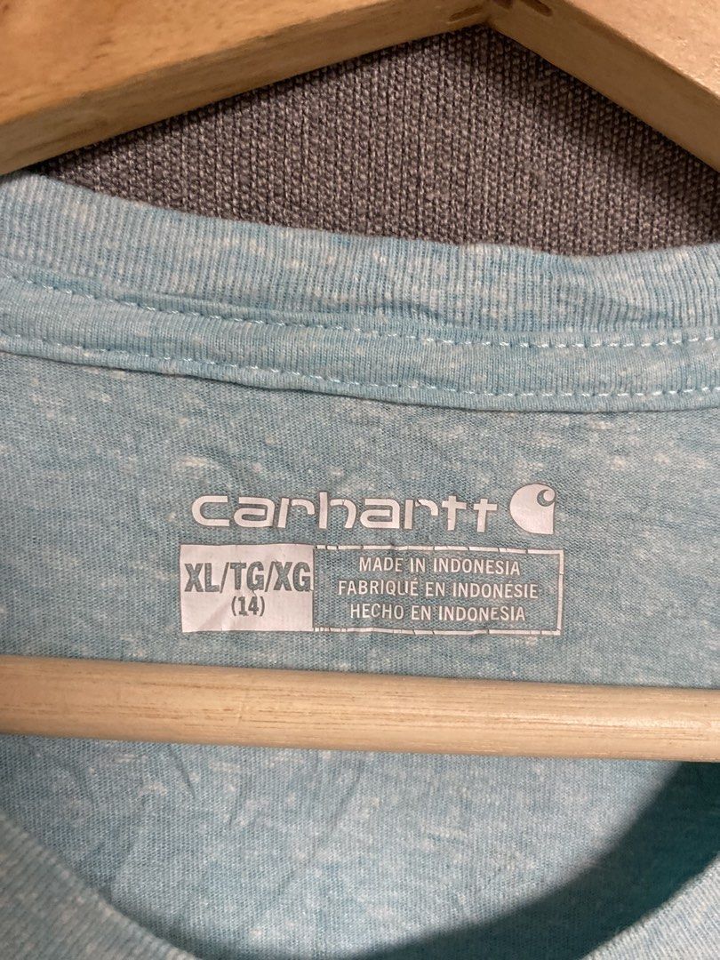 Carhartt shirt Womens (Category: Shirts) located in Cabuyao City. Submitted by ukaythriftshirt (Listing ID 1468489379, Image 3). Description: Carhartt Shirt Womens Excellent condition Small to medium Dimes 18-21 Color rate 9/10 No issue need wash only - 350.