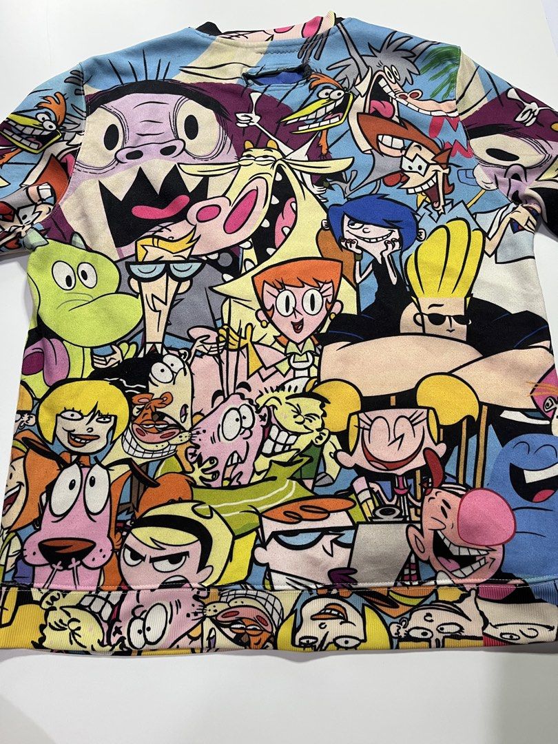 Cartoon Network All Over Print 90s Character Sweatshirt (Category: Coats, Jackets and Outerwear) located in Manila. Submitted by kerlythreads (Listing ID 1468478364, Image 2). Description: xl issue: cut & replaced tag.