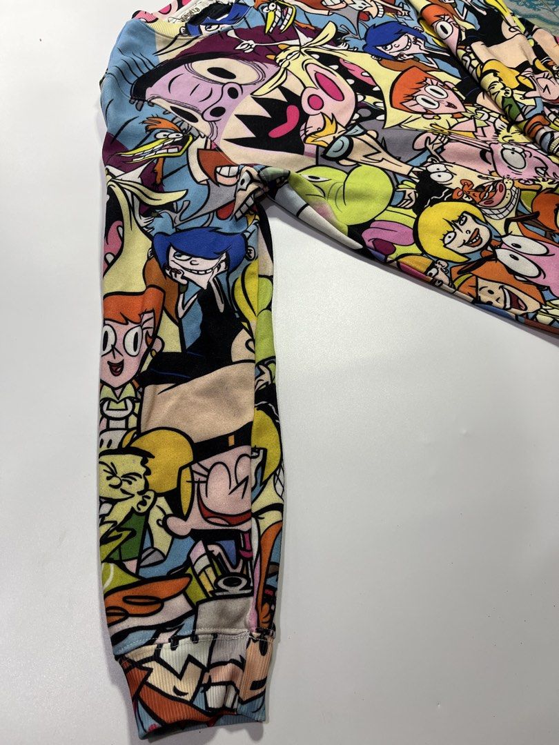 Cartoon Network All Over Print 90s Character Sweatshirt (Category: Coats, Jackets and Outerwear) located in Manila. Submitted by kerlythreads (Listing ID 1468478364, Image 3). Description: xl issue: cut & replaced tag.