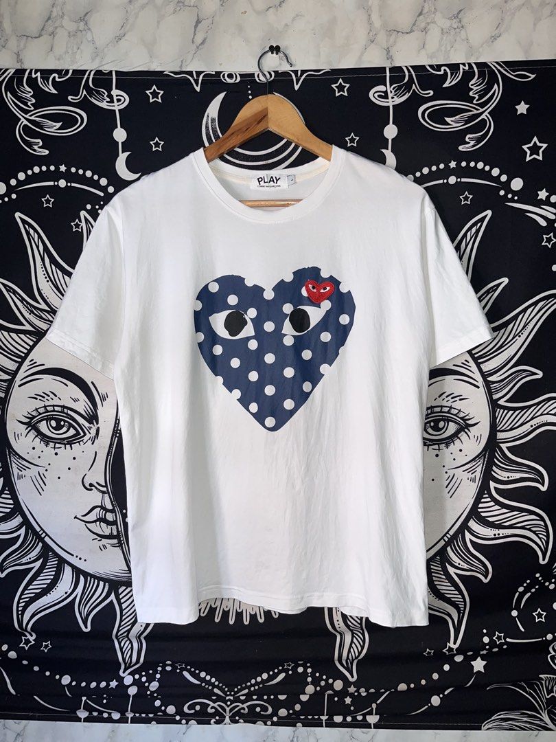CDG PLAY POLKA DOT HEART (Category: Announcements) located in Davao. Submitted by chrstphr_dln (Listing ID 1468325766, Image 1). Description: Measurement (in inches) Width:21 Length:25 Condition:9.9/10 - 𝘛𝘩𝘳𝘪𝘧𝘵𝘦𝘥 - 𝘊𝘰𝘭𝘰𝘳 𝘮𝘢𝘺 𝘷𝘢𝘳𝘺 𝘥𝘶𝘦 𝘵𝘰 𝘭𝘪𝘨𝘩𝘵𝘪𝘯𝘨 - 𝘕𝘰 𝘳𝘦𝘵𝘶𝘳𝘯/𝘦𝘹𝘤𝘩𝘢𝘯𝘨𝘦/𝘳𝘦𝘧𝘶𝘯𝘥 - 𝘗𝘢𝘺𝘮𝘦𝘯𝘵 𝘍𝘪𝘳𝘴𝘵 𝘗𝘰𝘭𝘪𝘤𝘺 📍 𝘔𝘪𝘯𝘥𝘢𝘯𝘢𝘰, 𝘋𝘢𝘷𝘢𝘰 𝘊𝘪𝘵𝘺 🚚 𝘑&𝘛 🧾 𝘎𝘤𝘢𝘴𝘩.