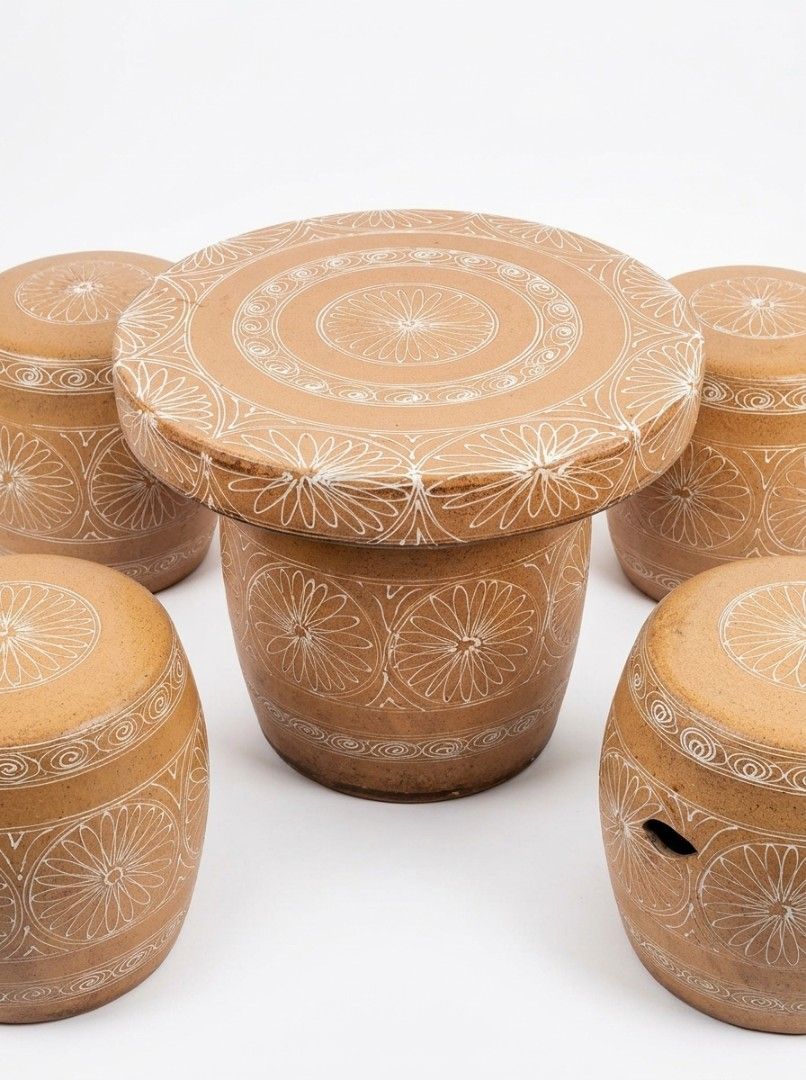 CERAMIC Garden Table set (Category: Gardening Tools & Ornaments) located in Bulacan. Submitted by duncayow (Listing ID 1468473914, Image 1). Description: .