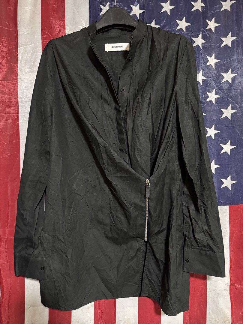 CHALAYAN ZIP SHIRT (Category: Coats, Jackets and Outerwear) located in Cebu City. Submitted by etnaner (Listing ID 1468381583, Image 2). Description: CHALAYAN ZIP SHIRT Made in Italy SIZE: 38 fits medium Great condition .