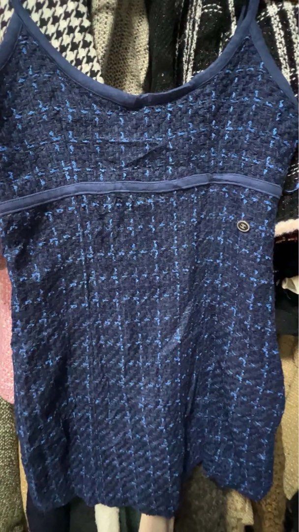Chanel tweed dress (Category: Luxury Apparel) located in Manila. Submitted by avathriftedcloset (Listing ID 1468309776, Image 2). Description: Size 38 Authentic.