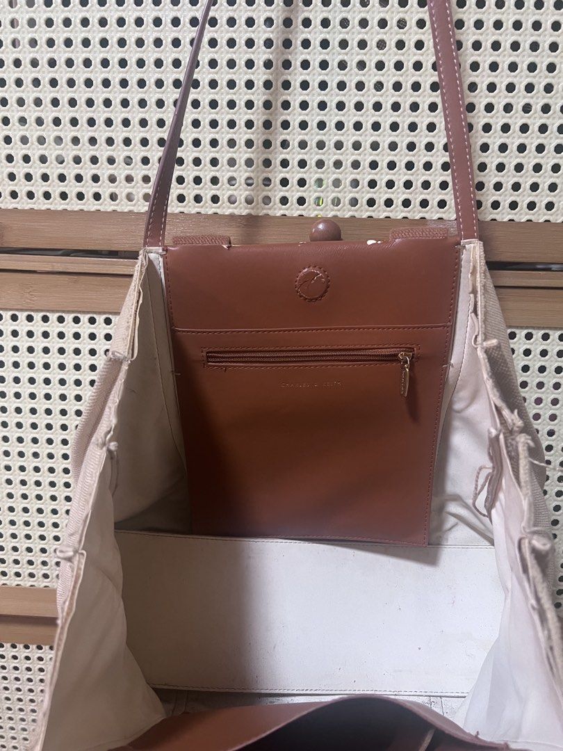 Charles & Keith Shalia Tote Bag (Category: Tote Bags) located in Mandaluyong City. Submitted by jillylilly (Listing ID 1468421966, Image 3). Description: Well-used Charles & Keith Bag. Defects shown in the photos. Willing to part with this for free because it’s a gift..