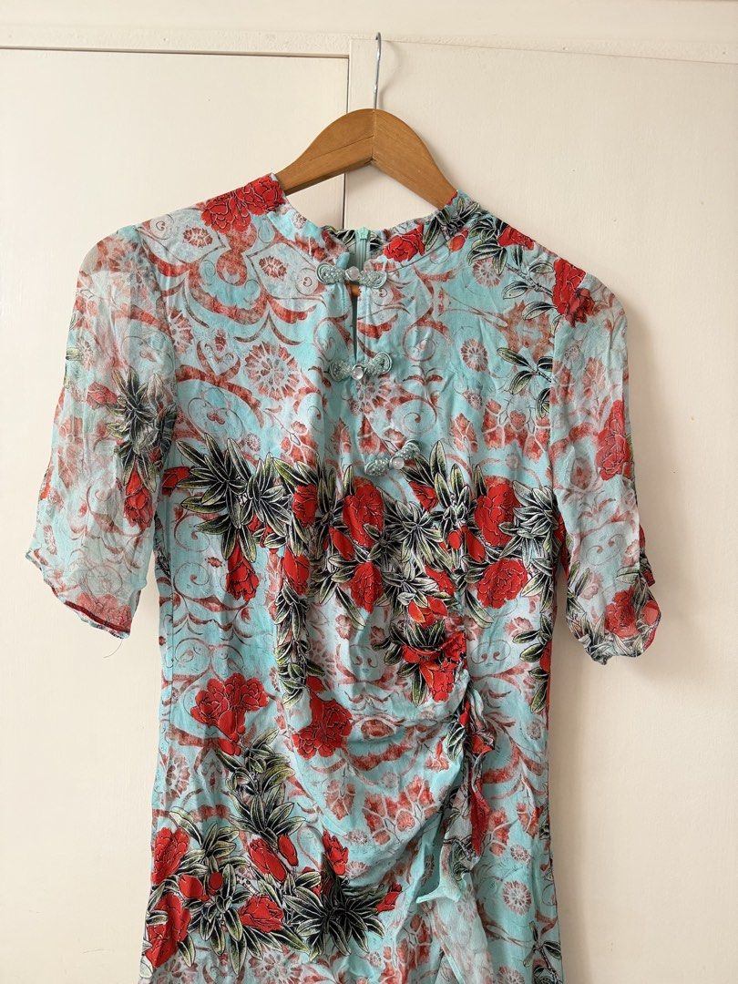 chinese inspired dress (Category: Dresses) located in Cabanatuan. Submitted by brokegirlwholovesclothes (Listing ID 1468470546, Image 2). Description: - best fits size S-M - waist up to 29", length 47".