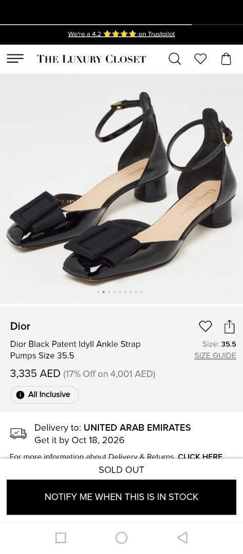 CHRISTIAN DIOR SANDALS (Category: Heels) located in Bulacan. Submitted by joanagwen (Listing ID 1468328410, Image 2). Description: XT!@N D3330R SANDALS 57K yarn Size 39 on tag.