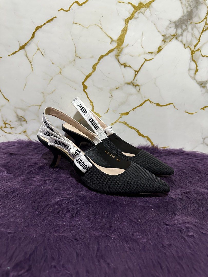 Christian Dior slingback (Category: Heels) located in Marikina City. Submitted by georgiaprelovestuff (Listing ID 1468454320, Image 2). Description: size 40 PLEASE READ BEFORE MAKING AN OFFER: 🔹No inclusions since this is preloved 🔹NO to low ballers please 🔹NO meetups due to busy schedule 🔹If you make an offer, please get the item let's not waste each other's time 🔹NO return NO exchange NO cancellation 🔹Please manage your expectation since 