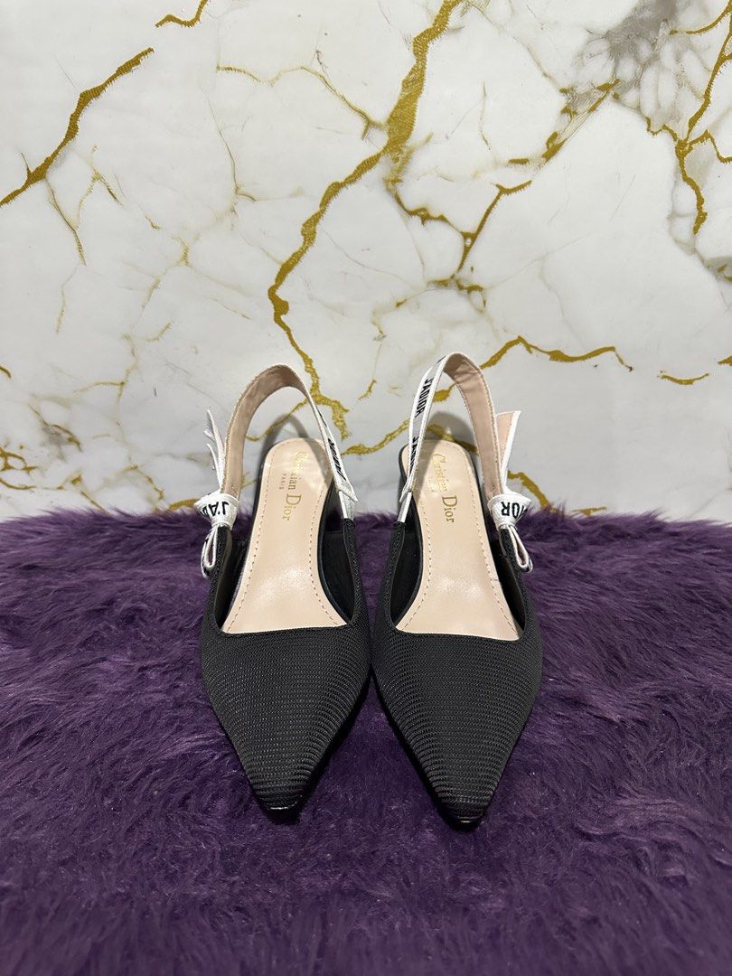 Christian Dior slingback (Category: Heels) located in Marikina City. Submitted by georgiaprelovestuff (Listing ID 1468454320, Image 1). Description: size 40 PLEASE READ BEFORE MAKING AN OFFER: 🔹No inclusions since this is preloved 🔹NO to low ballers please 🔹NO meetups due to busy schedule 🔹If you make an offer, please get the item let's not waste each other's time 🔹NO return NO exchange NO cancellation 🔹Please manage your expectation since 
