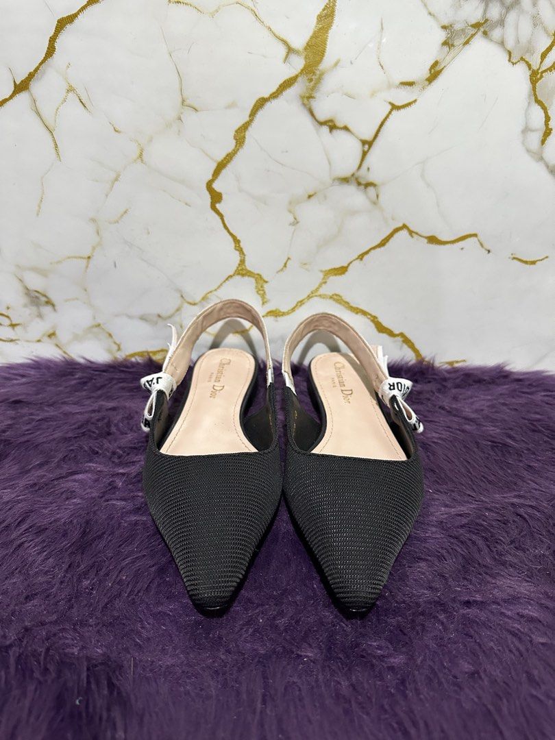Christian Dior Slingback (Category: Flats & Sandals) located in Marikina City. Submitted by georgiaprelovestuff (Listing ID 1468454791, Image 1). Description: size 40 PLEASE READ BEFORE MAKING AN OFFER: 🔹No inclusions since this is preloved 🔹NO to low ballers please 🔹NO meetups due to busy schedule 🔹If you make an offer, please get the item let's not waste each other's time 🔹NO return NO exchange NO cancellation 🔹Please manage your expectat