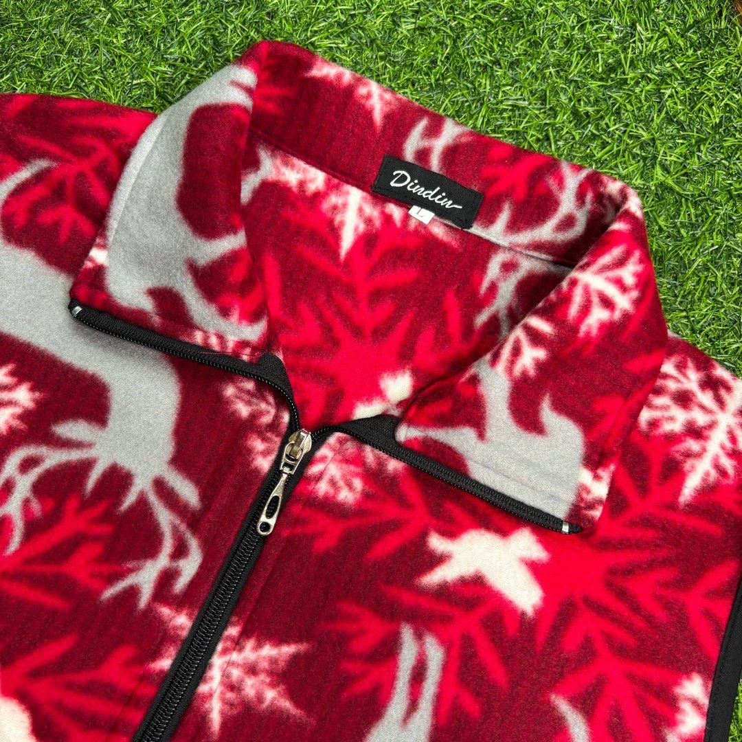 Christmas (Dindin) | Vest. (Category: Vests) located in Manila. Submitted by bypiecesandstories (Listing ID 1468323759, Image 3). Description: Christmas (Dindin) | Vest. 699 PHP 🧡 Perfect Condition Can Fit — Small to Large Dimensions — W 22" L 25" A red and white Christmas vest featuring an all-over festive pattern. An easy layering piece that adds a playful holiday touch. • REMINDERS • — Read the Rules & Guidelines under FAQS. — First to commen