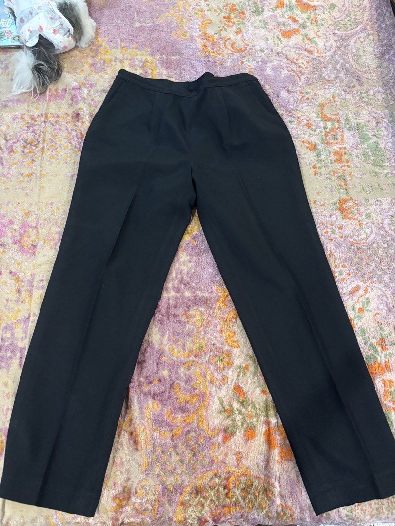 Classic Black High-Waist Tailored Trousers (Category: Other Bottoms) located in Manila. Submitted by shopmik4scloset (Listing ID 1468353413, Image 1). Description: Hi 👋🏽 Yes, it’s available :) No issues No ww Preloved not thrifted 📍: Sampaloc Manila 🚚: Lalamove or J&T 💵: Gcash No meet ups, cod or free sf ! .