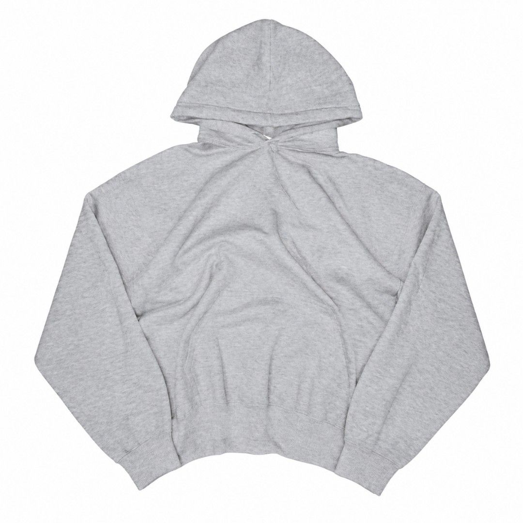 Classic Grey Oversized Hoodie (Category: Hoodies) located in Manila. Submitted by chieezz (Listing ID 1468415873, Image 1). Description: - Color: Grey - Material: Heavy cotton blend - Fit: Boxy crop cut with dropped shoulders - Design: Clean blank style, no drawstrings - Features: Front kangaroo pocket, thick ribbed hem and cuffs.