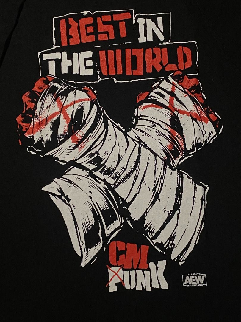 CM Punk | AEW | Wrestling shirt (Category: Tshirts & Polo Shirts ) located in Las Pinas. Submitted by all_details_posted (Listing ID 1468440384, Image 3). Description: no issue can pass as new.