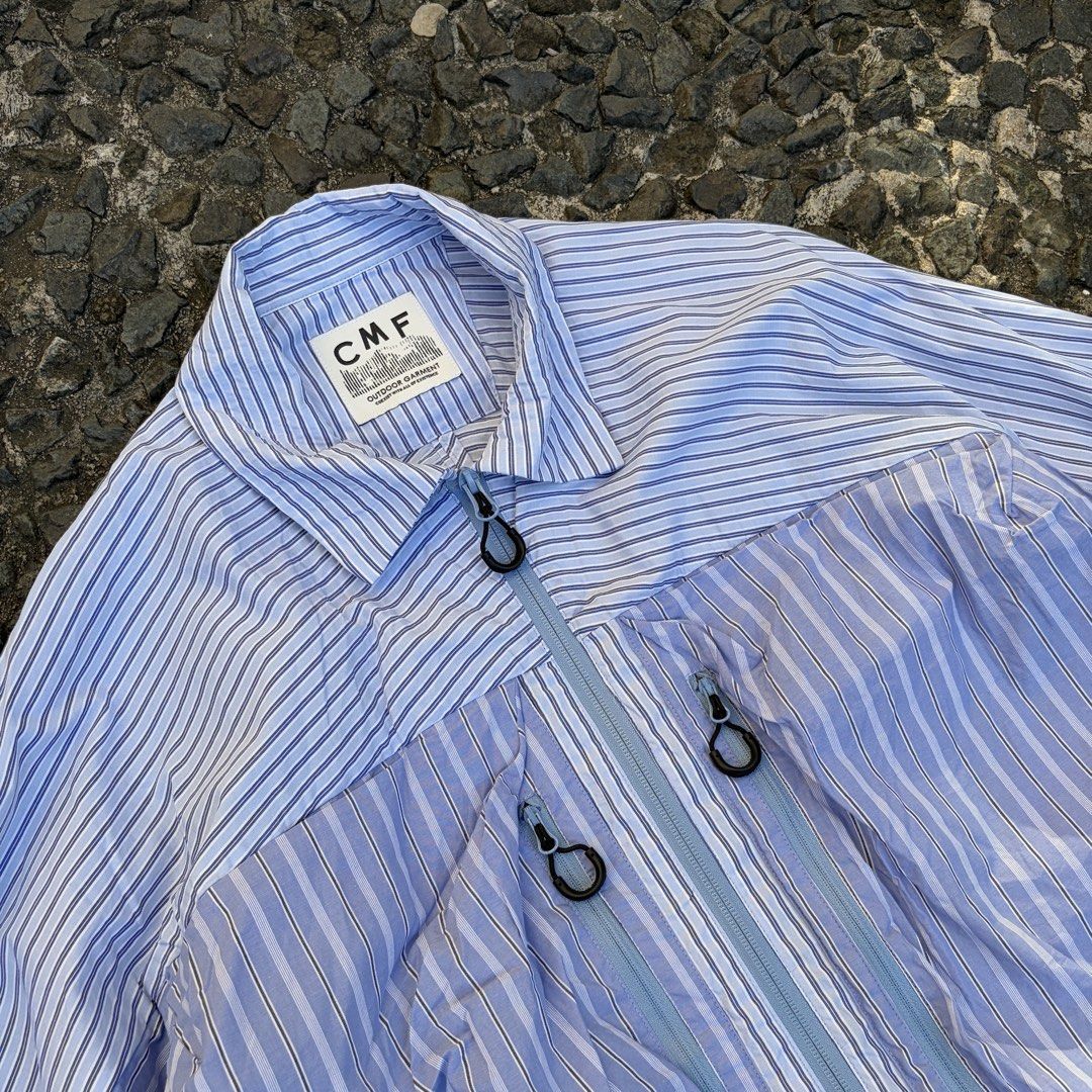 Cmf Outdoor Garment Covered Shirt (Category: Coats, Jackets and Outerwear) located in Manila. Submitted by stablesource (Listing ID 1468405522, Image 3). Description: Cmf Outdoor Garment Covered Shirt Size Large Dimension: 26 Width 29 Length Excellent Kindly Check All Details Before Purchase🤝.