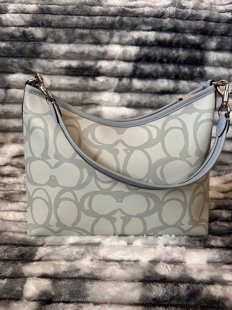 Coach Laurel Shoulder Bag (Category: Shoulder Bags) located in Bacoor. Submitted by jianne_preloved (Listing ID 1468389525, Image 2). Description: Selling my Coach Laurel shoulder bag. Highgrade quality and genuine leather. Price is slightly negotiable, but no low offers please. Serious buyers only 🤗 ✨ ITEM DETAILS: • Brand: Coach • Color/Hardware: Powder blue & Ice blue w/ silver hardware • Material: Genuine leather • Condition: New - No flaws 