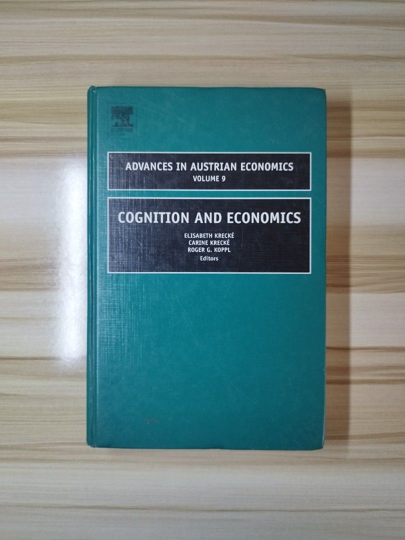 Cognition and Economics Book (Category: Storybooks) located in Cavite. Submitted by sublimeee (Listing ID 1468315932, Image 1). Description: PHP 250 No writings/markings Rare copy From Elsevier 📍Open for meet up around: Cavite City 📦MoD: J&T/Lalamove (SF at buyer's expense) MoP: Gcash/Cash DM for more inquiries📩.