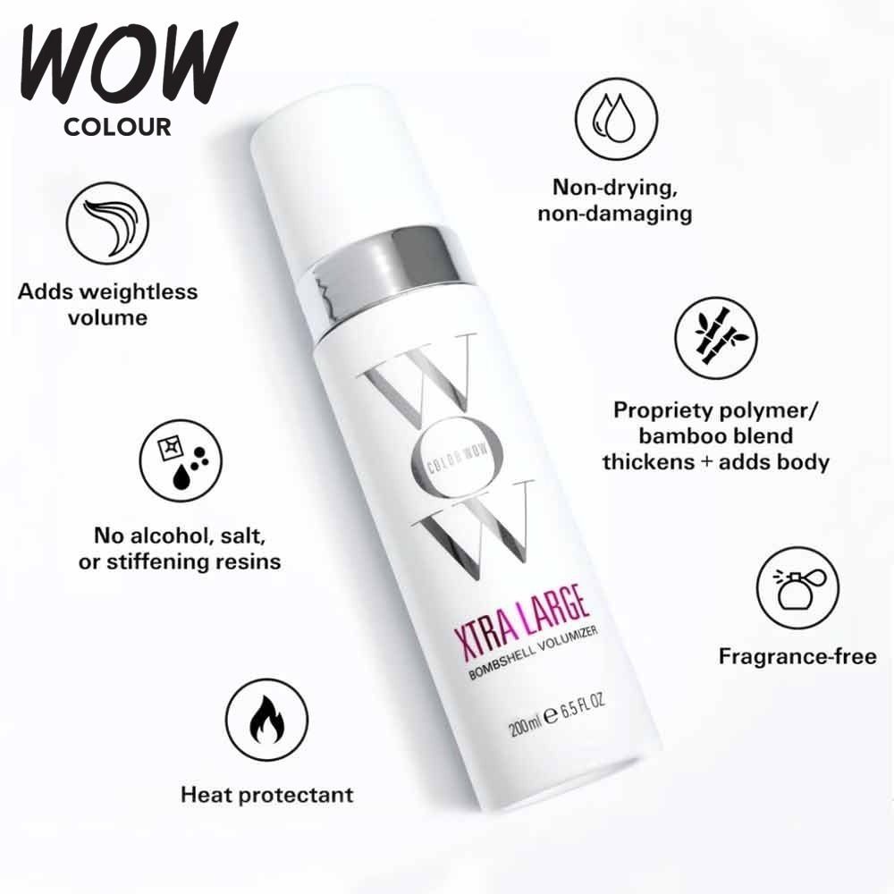 Color Wow Xtra Large Bombshell Volumizer 195ml (Category: Hair) located in Bulacan. Submitted by camsaey (Listing ID 1468404203, Image 3). Description: Product Details: Original size: 195mL (6.5 fl oz) Lightly used; only a small amount has been used Most of the product remains No box No cap Please refer to the photos for the actual condition. Selling as-is..