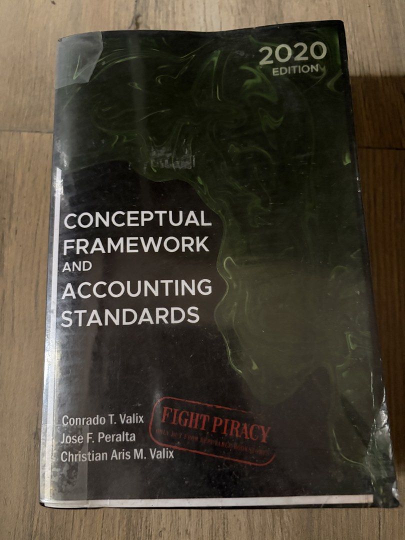Conceptual Framework And Accounting Standards 2020 Edition Valix (Category: Textbooks) located in Caloocan City. Submitted by fruitreader (Listing ID 1468469573, Image 1). Description: Title: Conceptual Framework and Accounting Standards Edition: 2020 Authors: Conrado T. Valix, Jose F. Peralta, and Christian Aris M. Valix 📍Location: Caloocan City 💳 Mode of Payment: • GCash • Maya • BPI Bank Transfer.