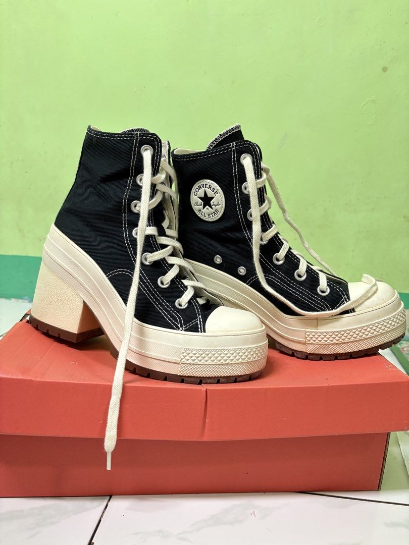 Converse Chuck 70 De Luxe Heel High Black (Category: Sneakers) located in Calauan. Submitted by irish.belle19 (Listing ID 1468417979, Image 3). Description: Negotiable Only used 2 times Reason for sale: Not being used anymore.