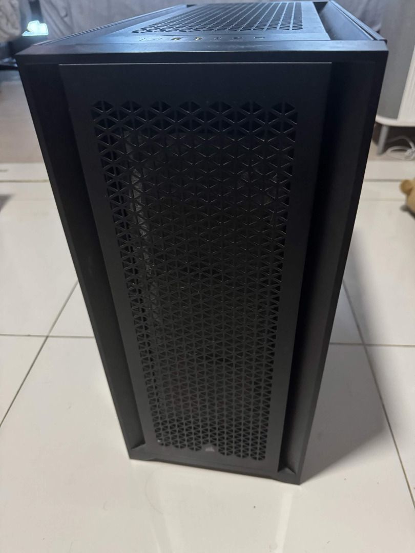 Corsair 5000D Airflow PC bundle (Category: Desktops) located in Taguig. Submitted by sait0u (Listing ID 1468359740, Image 2). Description: -Corsair 5000D Airflow bundled with (7x Bykski fan, 2x Corsair fan, 1x Darkflash fan + Thermalright Peerless Assassin 120 SE) - 5k -MSI MAG B760 Tomahawk WIFI DDR5 motherboard - 7k -2x Teamgroup T-Force Vulcan DDR5 8GB CL38 - 12k Selling it preferably bundled Can bundle the Corsair 5000D with the motherboard f
