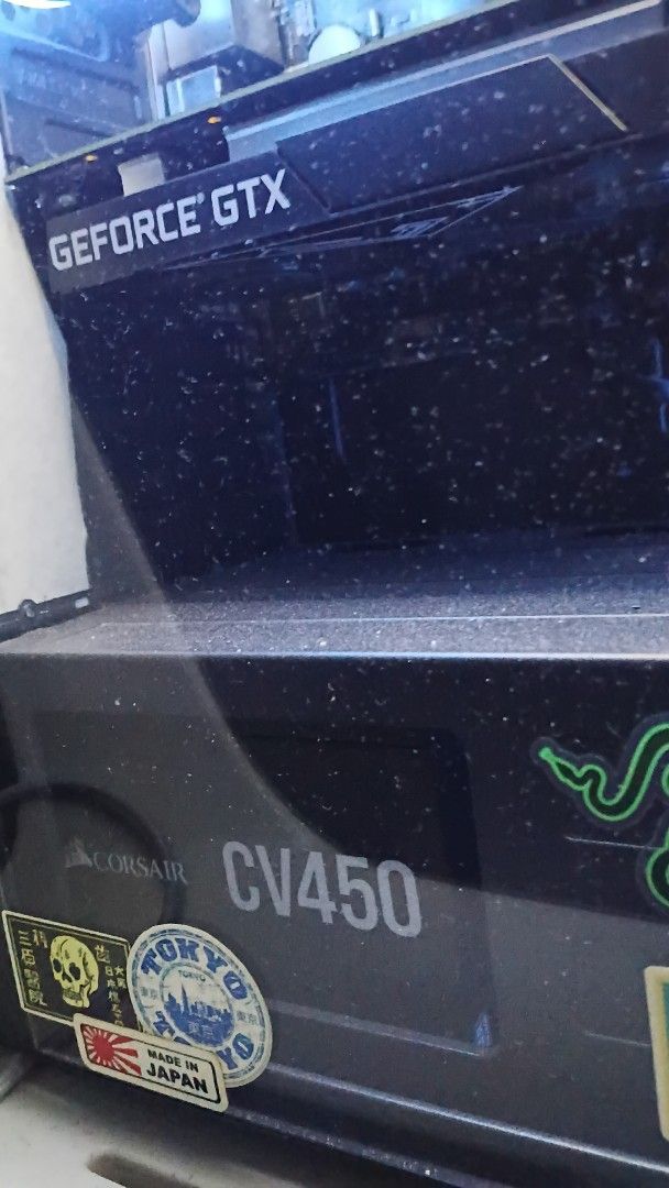 Corsair CV450 Power Supply (Category: Computer Parts) located in Cavite. Submitted by thomjosh (Listing ID 1468485281, Image 2). Description: - Standard PC build, perfect for a budget setup - True rated PSU you can check it on clearesult.com - With OVP, UVP, SCP, OTP, OPP Protections - No history of repair or been opened - Used only for gaming - Used for gtx 1650 - With box - Can do meetup around Imus from Trece.