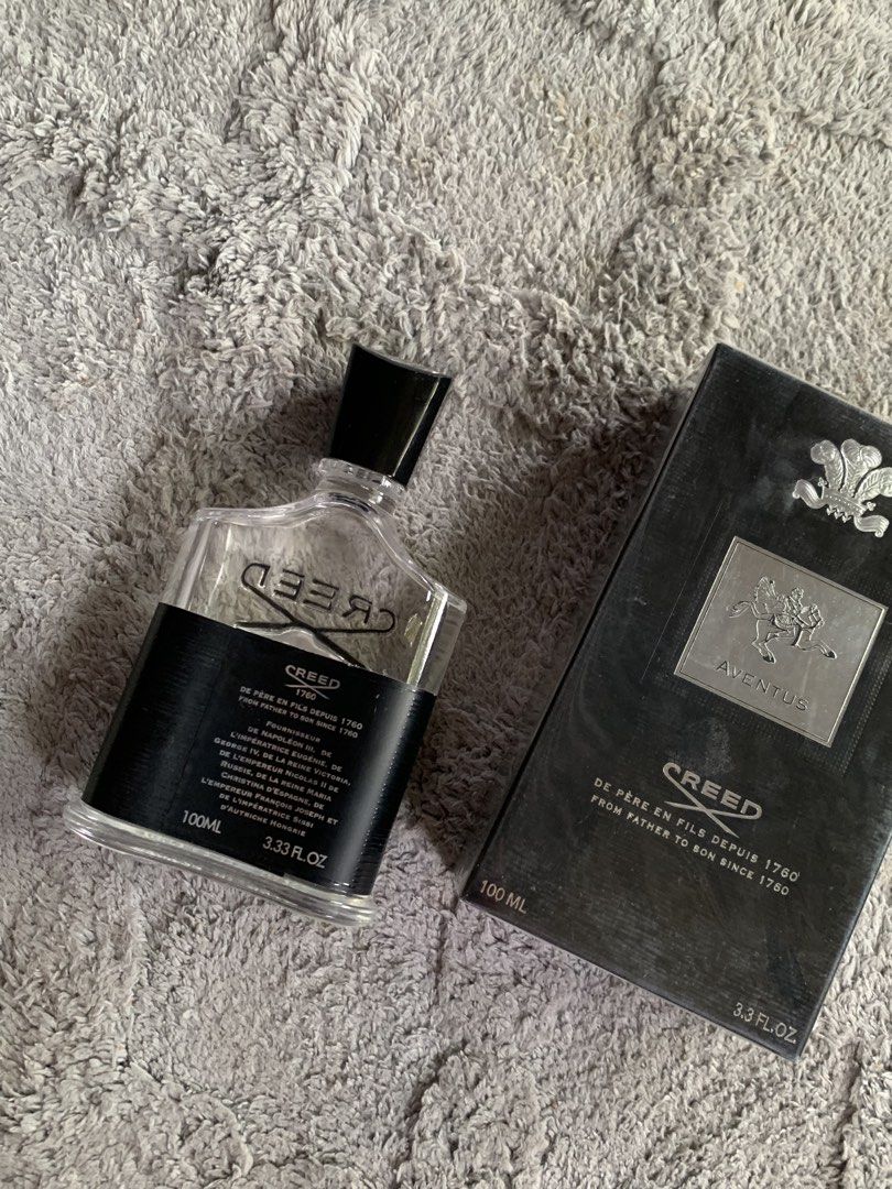 Creed Aventus 100ml Eau de Parfum with Box (Category: Fragrance & Deodorants) located in Valencia. Submitted by leoquin (Listing ID 1468397315, Image 2). Description: -Authentic Creed Aventus 100ml (3.3 fl oz) fragrance for men -Available in Full-size and Decant sizes.