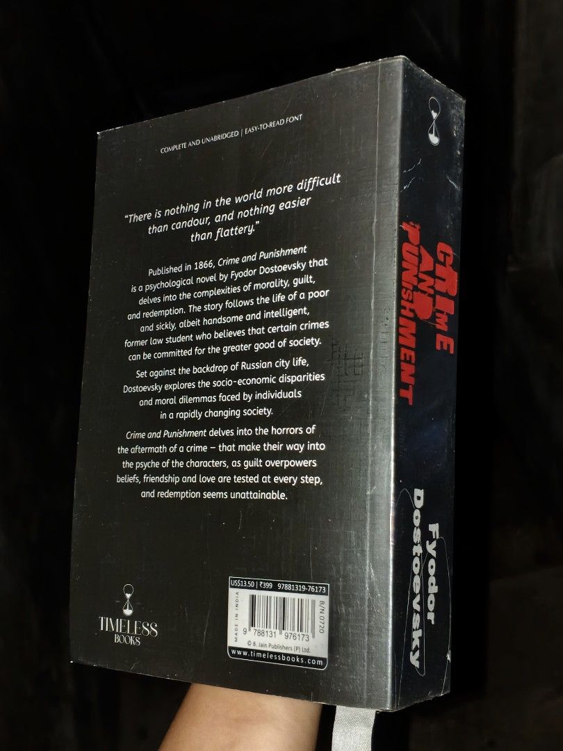 Crime and Punishment by Dostoevsky (Category: Storybooks) located in Manila. Submitted by delacruz.j17 (Listing ID 1468386417, Image 2). Description: .