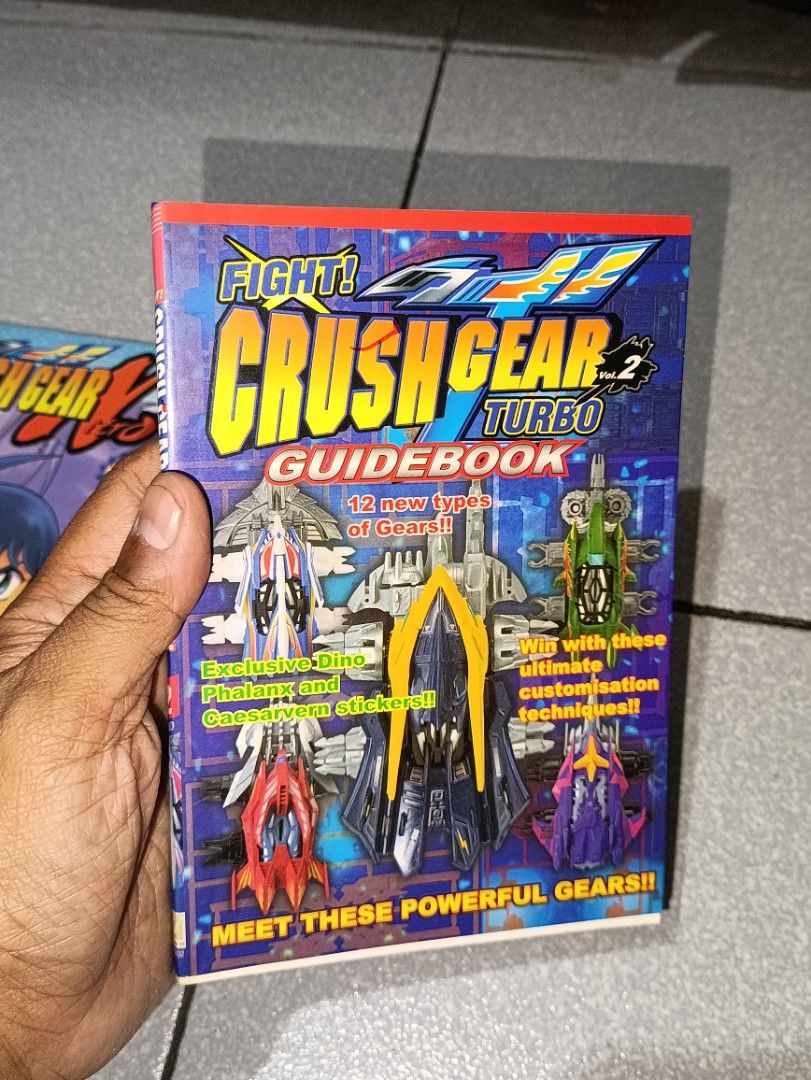 CRUSH GEAR TURBO VOL.2 GUIDEBOOK SET (Category: Comics & Manga) located in Quezon City. Submitted by collectandselect (Listing ID 1468443383, Image 2). Description: NO BREAKING OF SET! 1st TO PAY GETS THE ITEM I HAVE THE RIGHT TO CHOOSE MY BUYER AT MY CONVENIENCE! GET ALL 3 BOOKS FOR 1,900pesos CRUSH GEAR TURBO VOL.2 GUIDEBOOK CRUSH GEAR TURBO MANGA NO.1 CRUSH GEAR TURBO MANGA NO.3 All are 1st printing 2003 by Chuang Yi Publishing - Details: Clas