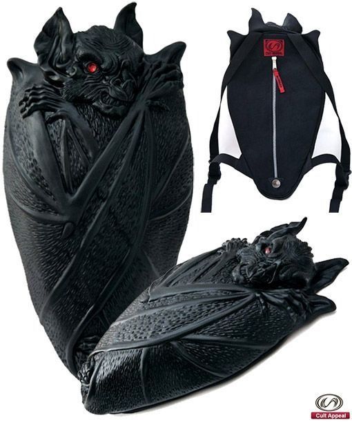 Cult Appeal Vampire Bat Backpack (Category: Backpacks) located in Makati City. Submitted by cathedrals (Listing ID 1468390525, Image 1). Description: cult appeal was a niche german fashion brand founded by designers björn ernst and marius jungmann. they specialized in high-detail, handmade latex accessories, specifically backpacks and messenger bags with a gothic, cyber, and industrial aesthetic. the brand was based in rengsdorf, germany, and ta